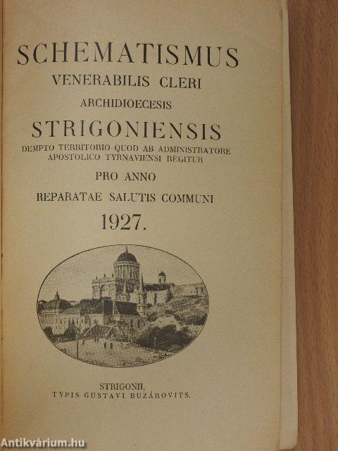 Schematismus venerabilis cleri archidioecesis Strigoniensis 1927.