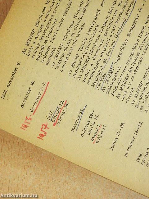 A magyar és a nemzetközi munkásmozgalom története 1945-1972