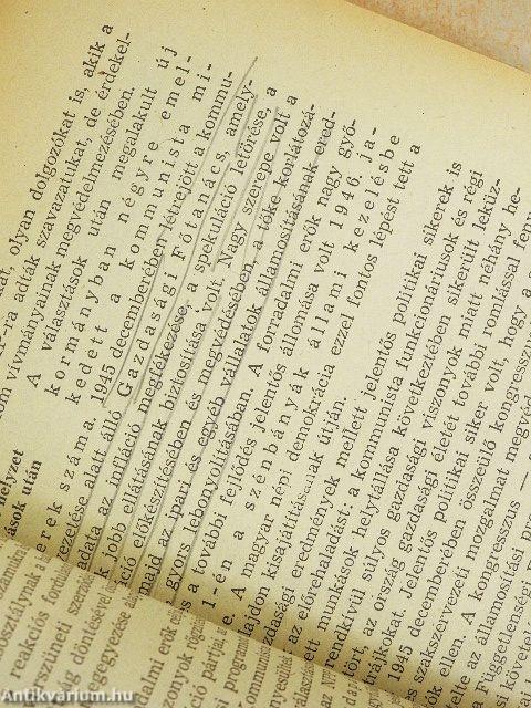 A magyar és a nemzetközi munkásmozgalom története 1945-1972