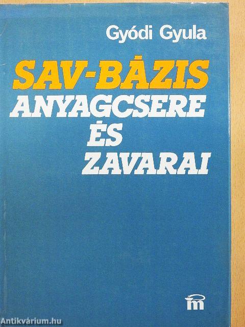 Sav-bázis anyagcsere és zavarai