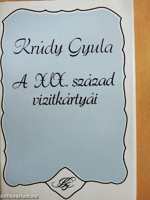 A XIX. század vizitkártyái