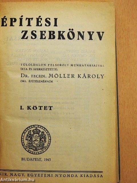 Építési zsebkönyv I. (töredék)
