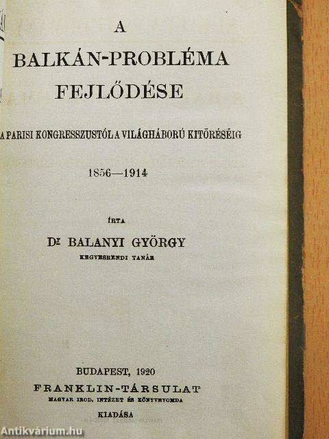 A Balkán-probléma fejlődése