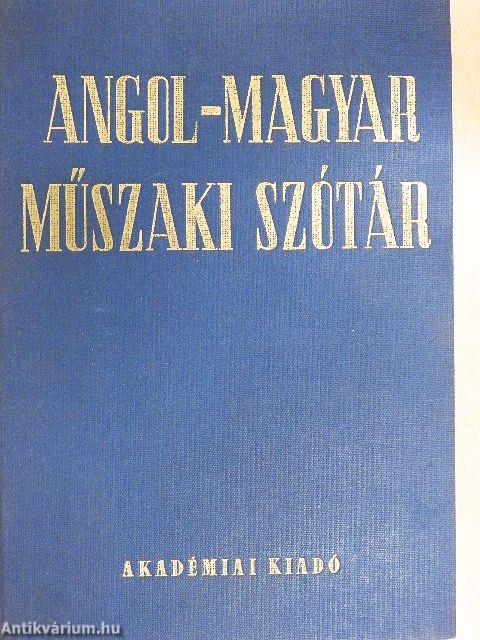 Angol-magyar műszaki szótár