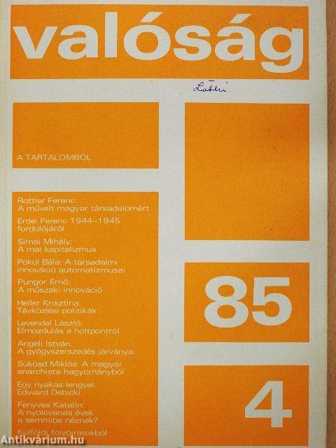 Valóság 1985. április