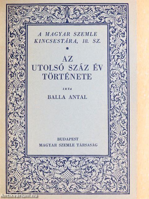 Az utolsó száz év története