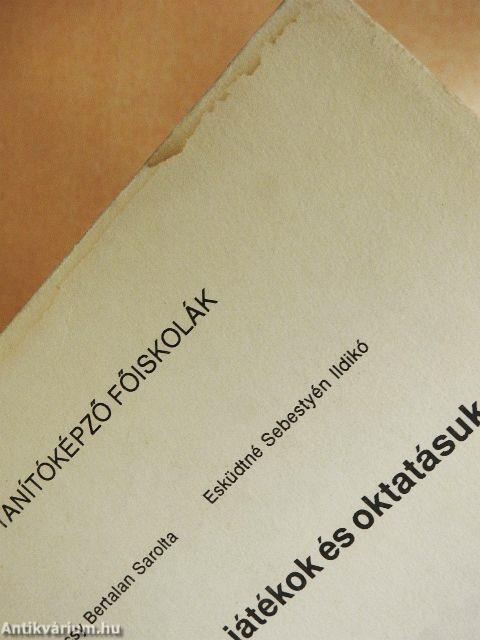 Mozgásos játékok és oktatásuk