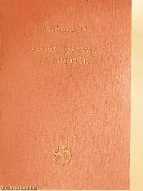 Angol-magyar kéziszótár