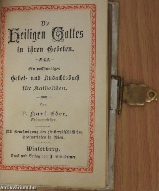 Die Heiligen Gottes in ihren Gebeten (gótbetűs)