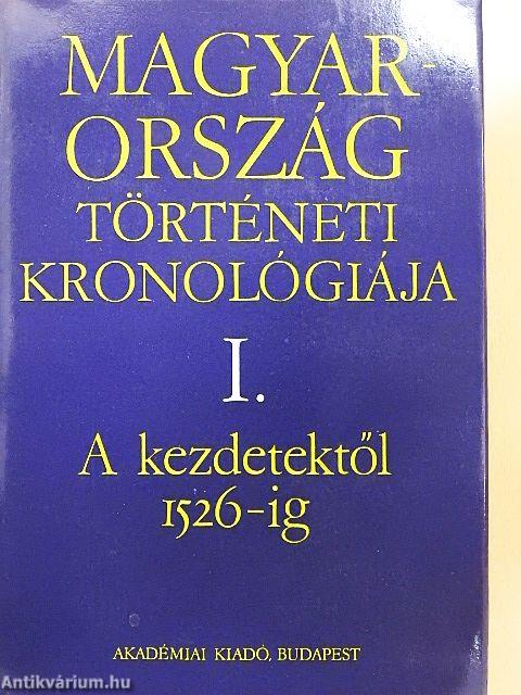 Magyarország történeti kronológiája I.