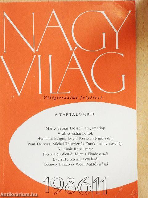 Nagyvilág 1986. november
