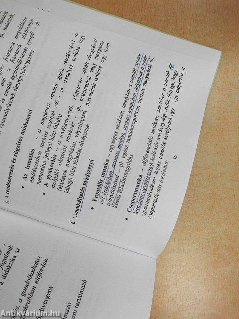 Segédlet az oktatáselmélet tantárgy tanulásához tanárjelölt főiskolai hallgatók számára