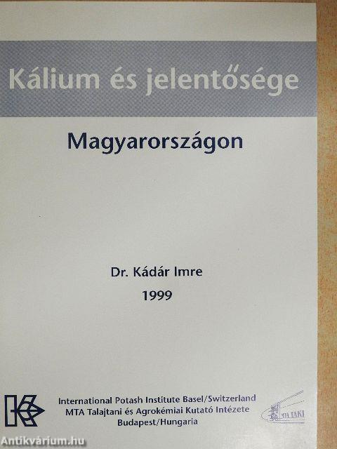Kálium és jelentősége Magyarországon