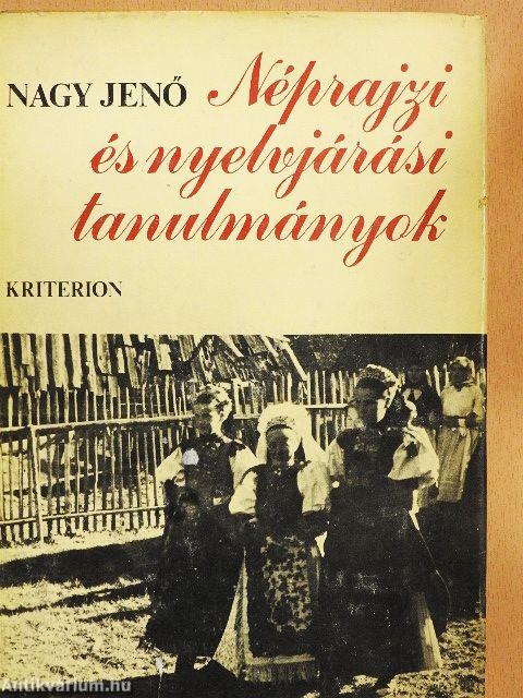 Néprajzi és nyelvjárási tanulmányok