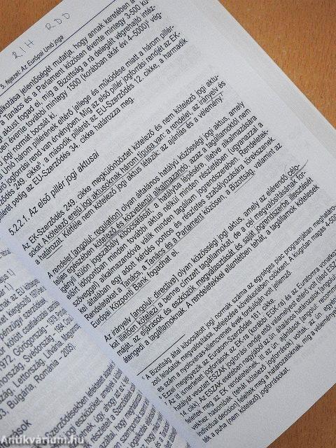 Kézikönyv az Európai Unióról