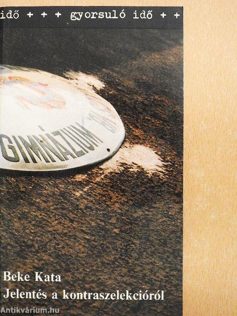 Jelentés a kontraszelekcióról