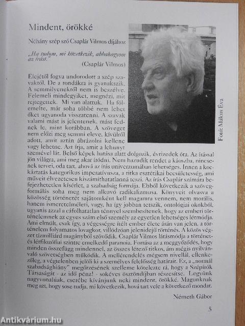 Szépíró-díj 2018