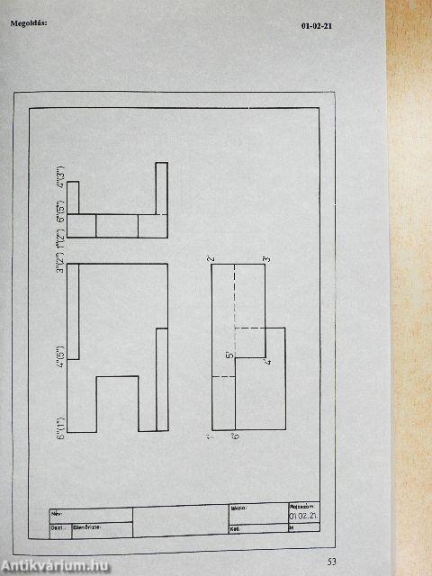 Műszaki ábrázolás feladatgyűjtemény I.