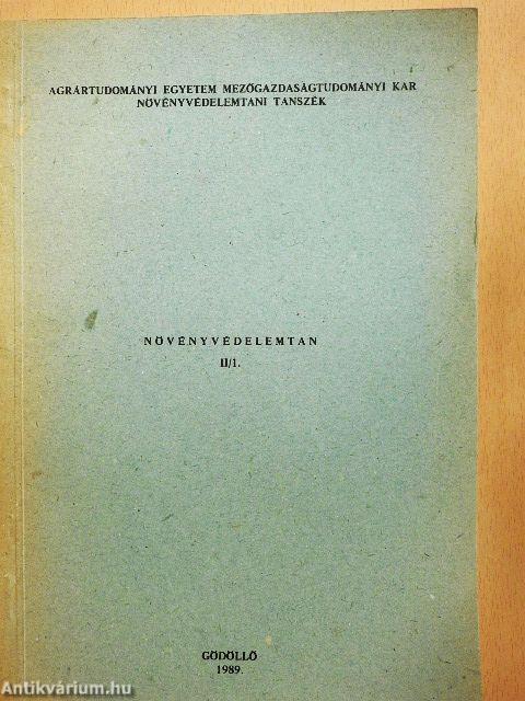 Növényvédelemtan II/1.