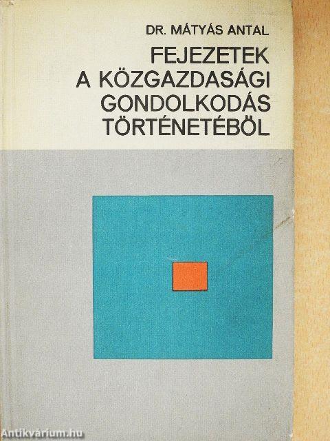 Fejezetek a közgazdasági gondolkodás történetéből
