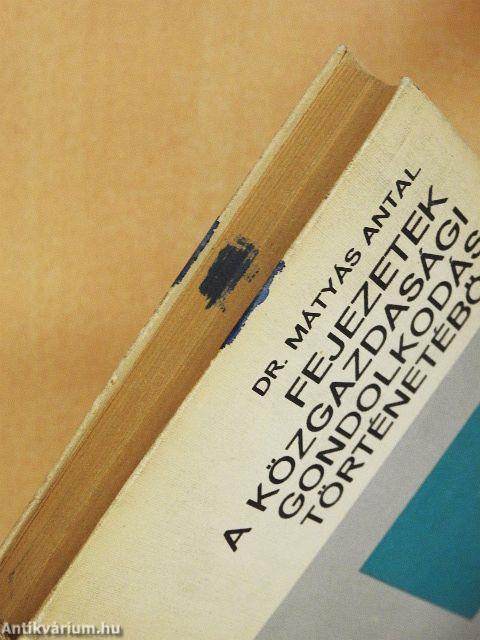 Fejezetek a közgazdasági gondolkodás történetéből