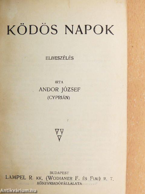 Ködös napok/Vadásztáska/Vadász-történetek/A csengeri kalapok és egyéb történetek/Legenda az ezerarcú lélekről és egyéb elbeszélések/Csudadolgok/Hihetetlen történetek/Örvény
