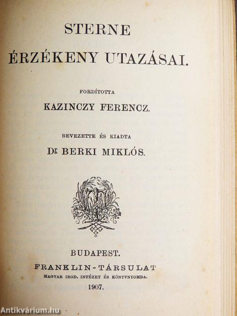 Párisi jegyzetek/Sterne érzékeny utazásai