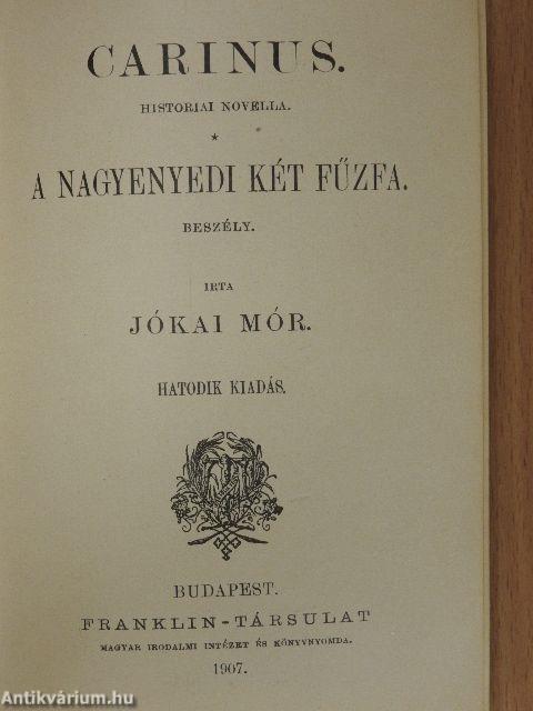 A serfőző/A nyomorék naplója/Fekete világ/Carinus/A nagyenyedi két fűzva/Regék/A bűntárs