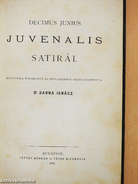 Decimus Junius Juvenalis satirái