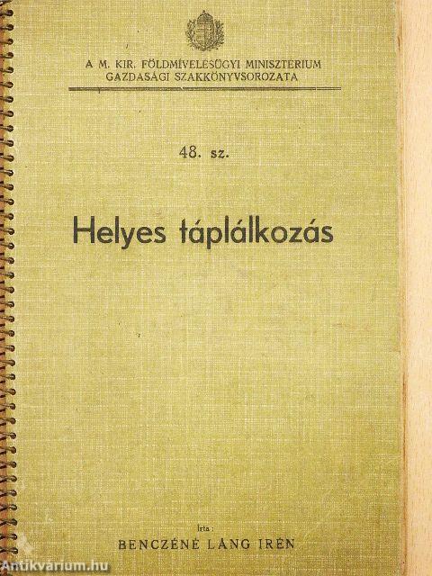 Helyes táplálkozás