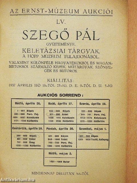 Szegő Pál gyüjteménye