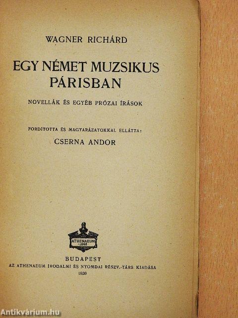 Egy német muzsikus Párisban