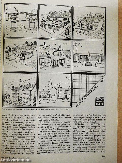 Magyar Építőipar 1985/5.