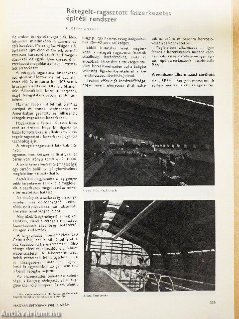 Magyar Építőipar 1981/6.