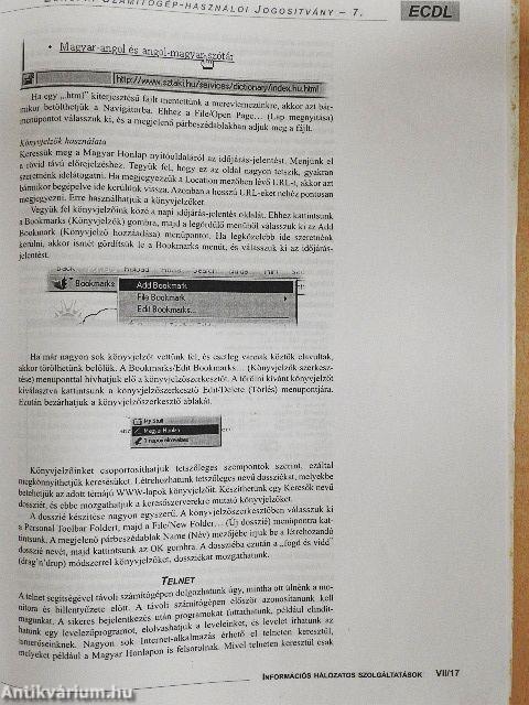 ECDL tankönyv 7.