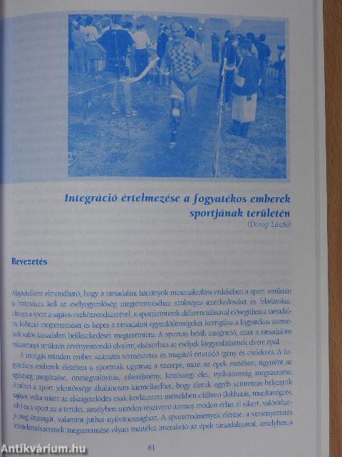 Bevezetés a fogyatékos emberek sportjába