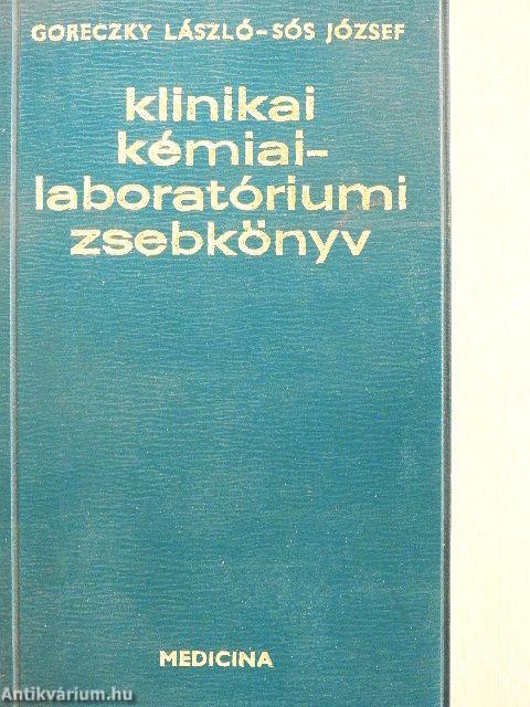 Klinikai kémiai-laboratóriumi zsebkönyv