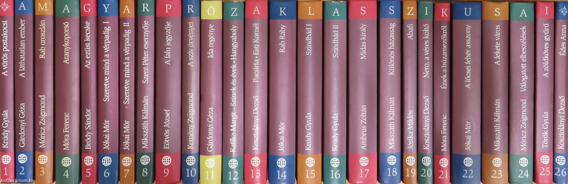 A magyar próza klasszikusai 1-26.