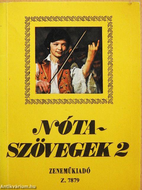 Nótaszövegek 2.