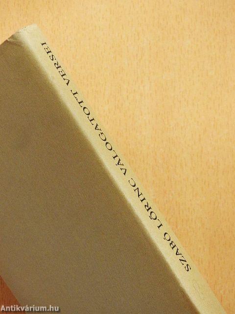 Szabó Lőrinc válogatott versei