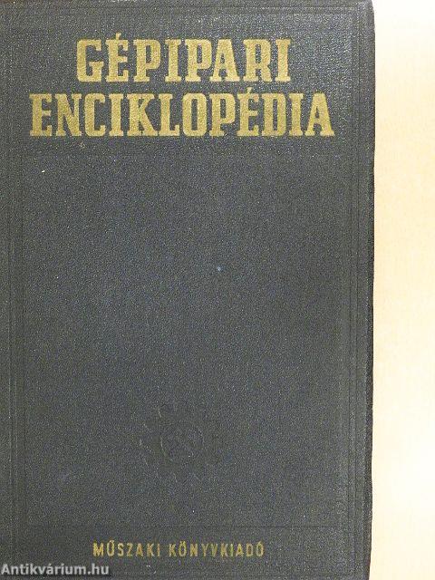 Gépipari enciklopédia 8. kötet 1. könyv