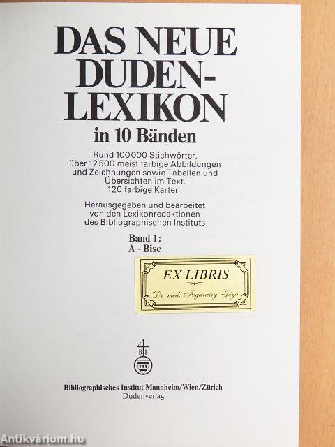 Das neue Dudenlexikon in 10 Bänden