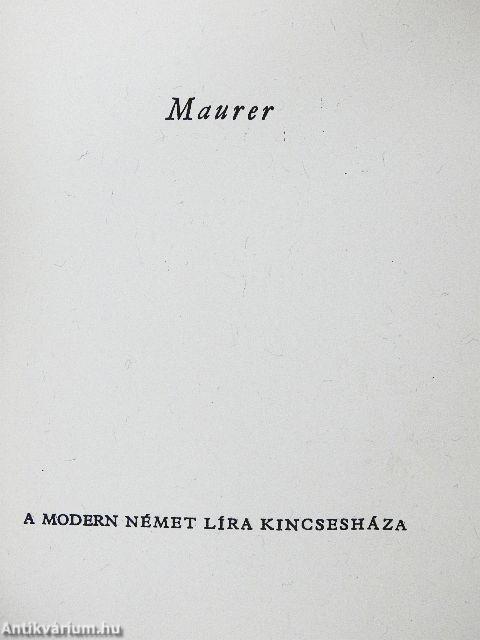 A modern német líra kincsesháza I-VIII.