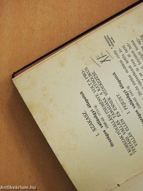 Magyarország egyháztörténete főbb vonásaiban