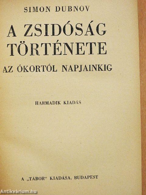 A zsidóság története