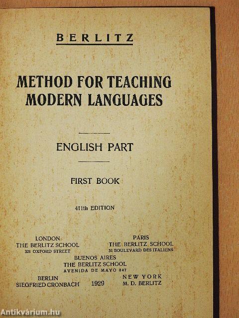 Method for Teaching Modern Languages I-II.
