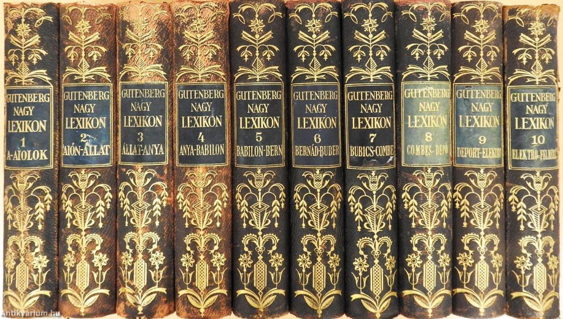 Gutenberg Nagy Lexikon 1-10.