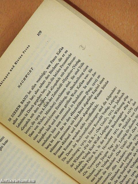 Erzählungen und kleine Prosa