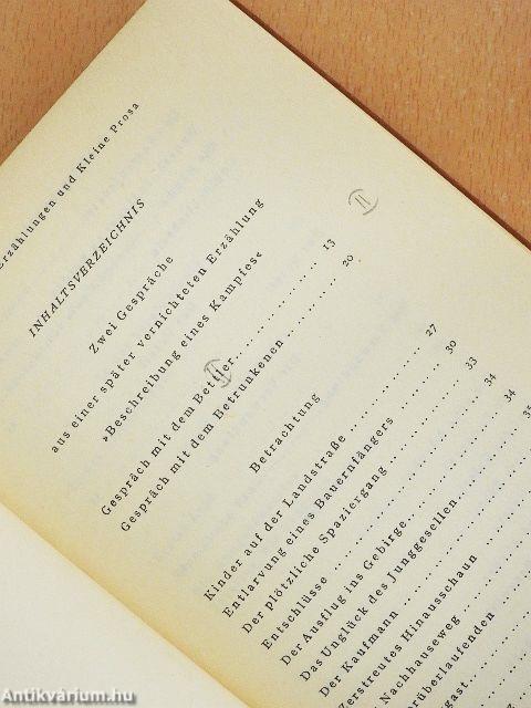 Erzählungen und kleine Prosa