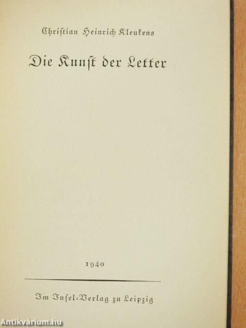 Die Kunst der Letter (gótbetűs)